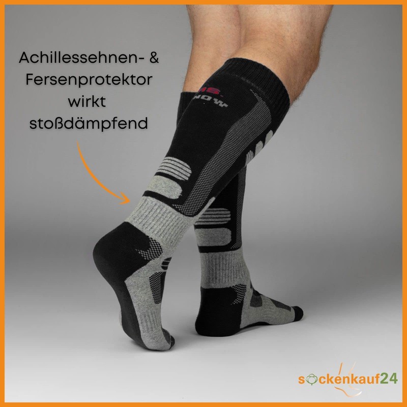 sockenkauf24, 2 Pair Men’s Ski Knee Socks Breathable Ski Socks