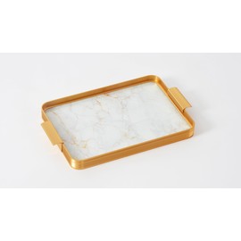 Pampa Bay Rectangular Tray with Handles, Tango, Kitchen, Gift, 15.5 x 10.5 x 1.5, TAN8012WG