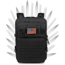 XINTREY Tactical Chef Knife Backpack Professional Knife Carrying Bag Travel Organizer Case with 30+ Pockets for Culinary Tools