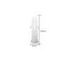 100 Pcs Wall Plugs, M5 x 25mm White Plastic Screw
