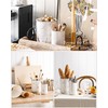LE TAUCI Utensil Holder for Kitchen Counter - 6.9"+5.3" Ceramic