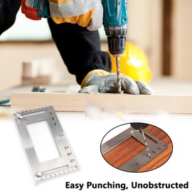 Handle Knobs Drilling, Steel Hole Finder, Template Hole Template Cabinet Hardware for Furniture Handles, Cupboard Pulls and Dresser Pulls, Drawer Pull and Knobs Assembly Tool Drilling Jig