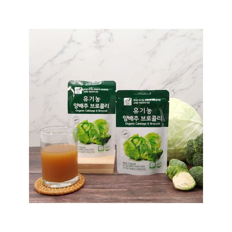 Malgeun Nongjang 맑은농장 유기농 양배추브로콜리 (80ml x 30포/1박스) Clear Farm