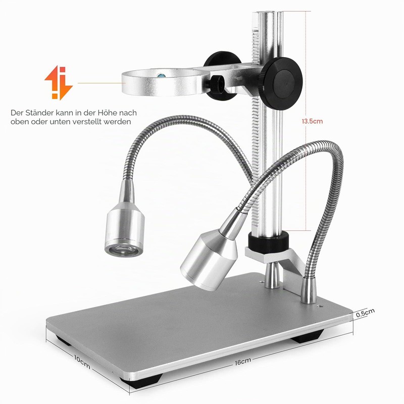Andonstar AD106S Digital USB Microscope 4.3" Screen Microscope for Soldering/PCB/Watch/Phone