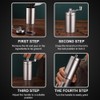 Portable Hand Manual Coffee Grinder Coffee Bean Burr Mill Hand