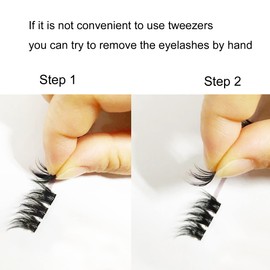 Dedila Grafting Individual Clusters Eyelashes Mixed 10-12-14-16mm/14-16-18mm D Curl Makeup Soft and Lightweight Volume Eye lashes Extensions Wide Stem Glue Bonded DIY Home Lashes (mixed 14-16-18mm)