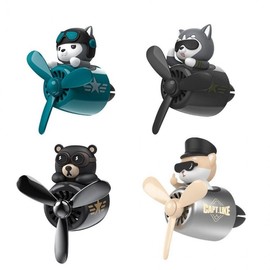 Murray car character air vent air freshener MK-KUKII Hickey Bear (Black)