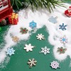 SUNNYCLUE 1 Box 48Pcs 12Styles Snowflake Charms Christmas Enamel Charm