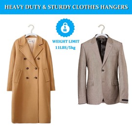 Blue Clothes Hangers 16", 20 Pack Plastic Clear Coat Hanger for Adult Closet, Durable Bling Ganchos de Ropa with Swivel Hook, Notched Shoulders & Ultra-Thin Space Saving Laundry Hanger for Dress Suits