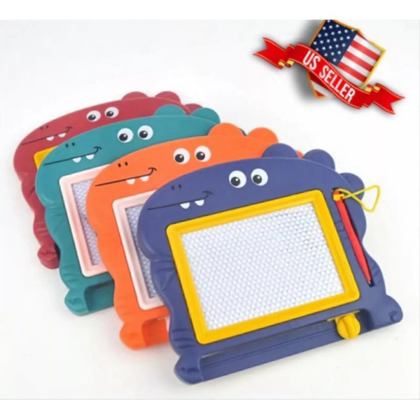 Unbranded CUTE Travel Size Dino Magna Doodle Drawing Pads ((NAVY))