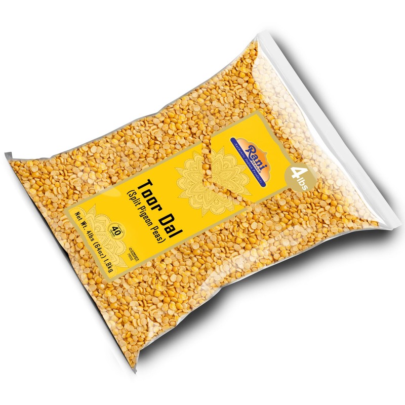 Rani Toor Dal (Split Pigeon Peas) 64oz (4lbs) 1.81kg Bulk