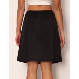 GYS Women's Nylon Half Slips for Under Dresses Anti-Static Underskirt, Black, XX-Large