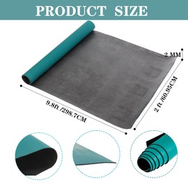 MYOYAY 23.6" x 118" Large ESD Soldering Mat Roll ESD Anti-Static High Temperature Rubber Mat ESD Grounding Mat Desk Mat Anti Static Desktop Mat ESD Vinyl Mat Electrostatic Discharge Protection Mat