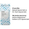 Solimo Epsom Salt Magnesium Sulfate U.S.P. Soaking Aid Saline Laxative