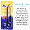 ASM Extra Long Thick Toe Nail Scissors with Nail File