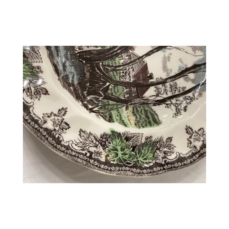 Johnson Brothers set 4 Friendly Village 7 3/4"w desert plates