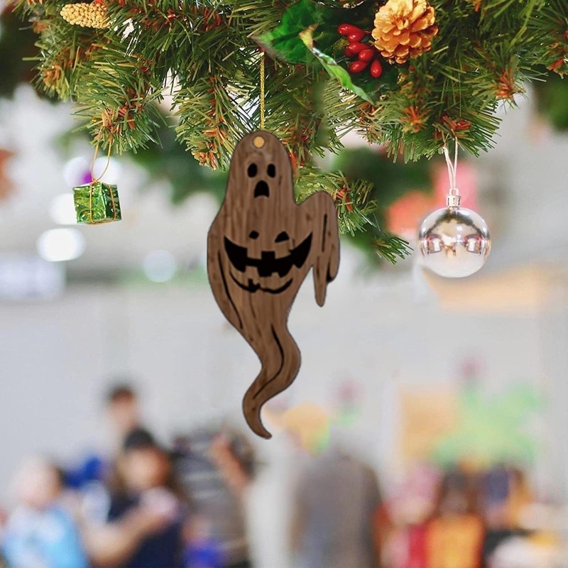 Q-Version Halloween Tree Decoration, 11Pcs Cute Acrylic Pendant, Large Scary