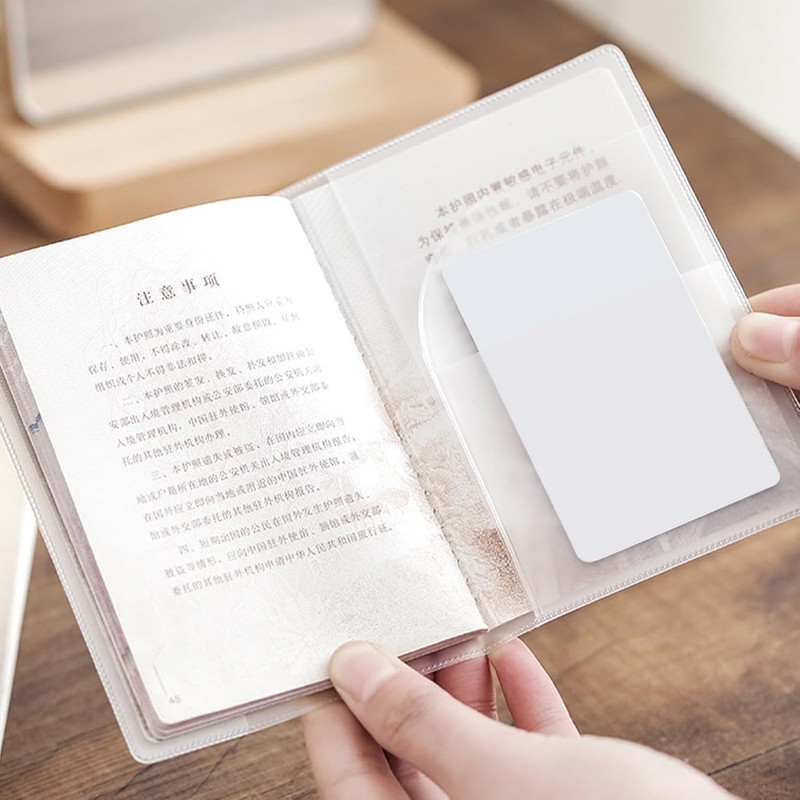 Frosted Passport Cover, Waterproof Passport Protector PVC ID Card Protector