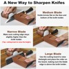 Abardi Rolling Knife Sharpener for Straight Edge, Knife Sharpening with