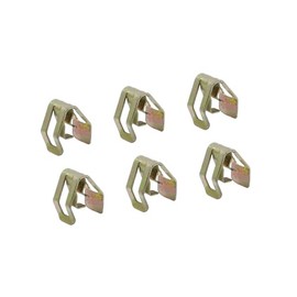 REPAIROCK Car Dashboard Retainer Console Instrument Panel Metal Clips 12.3 x 10.5mm 6pcs Auto Replacement Parts