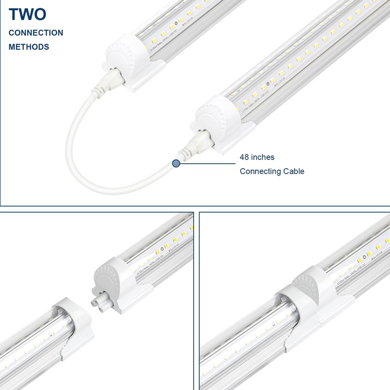 EPESTOEC 2Pack 4FT LED Shop Light Garage Lights,42W 5000K 6300LM