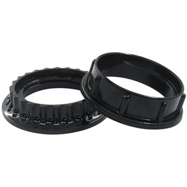 Hitefu 4 Pcs Bakelite Lamp Shade Adapter Rings, E26 Black Light Socket Collar Ring, Threaded Reducer for Lamp Shade 1-3/8 Inch (34mm)