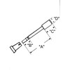 KC Hardware Window Screen Plunger Latches with White Caps, 5/32"