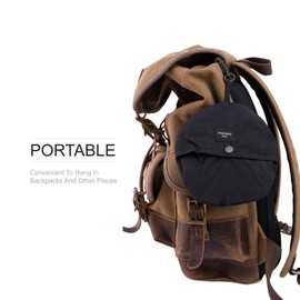 RUACAT Men Women Outdoor Bucket Hat Quick Dry Packable Boonie Hat UV Protection Sun Hat - Black