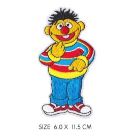 UB ERNIE - SESAME STREET - Embroidered Iron On/ Sew-On Patch