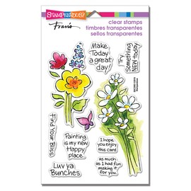 STAMPENDOUS CLEAR STAMPS STAMPND BNCH BLSSM, Rubber