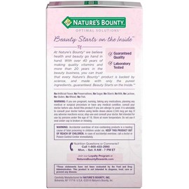 Nature's Bounty Optimal Solutions Extra Srength Hair Skin & Nails 5000 mcg of Biotin, Softgels 150 ea (Pack of 4)