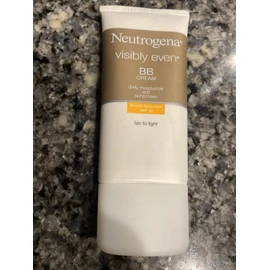 NEUTROGENA VISIBLY EVEN-BB CREAM MOISTURIZER SPF 30 FAIR TO LIGHT RARE!