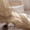 MIULEE Luxury Window Scarf Sheer Voile Elegant Topper Long Valance