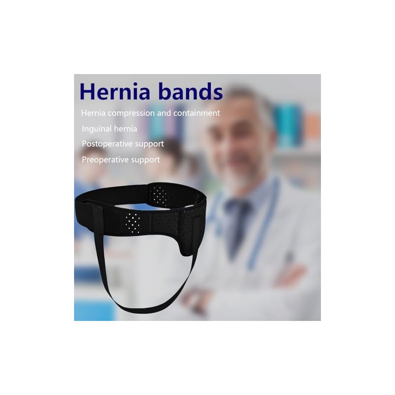 Hernia Belt for Men, Medically Approved Inguinal Hernia Support, L
