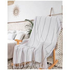 Gray Soft Throw Blanket Home Decoration Living Room Accessories Sofa Finds Couch Cover Apartment Essential Boho Minimalist Magnolia Japandi Organic Modern Scandinavian Nursery Hogar Neutral Decor