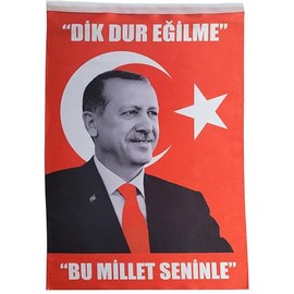 Recep Tayyip Erdogan Flag President of the Republic of Turkey Perfect for Fans of Turkey Culture 70 x 50 cm