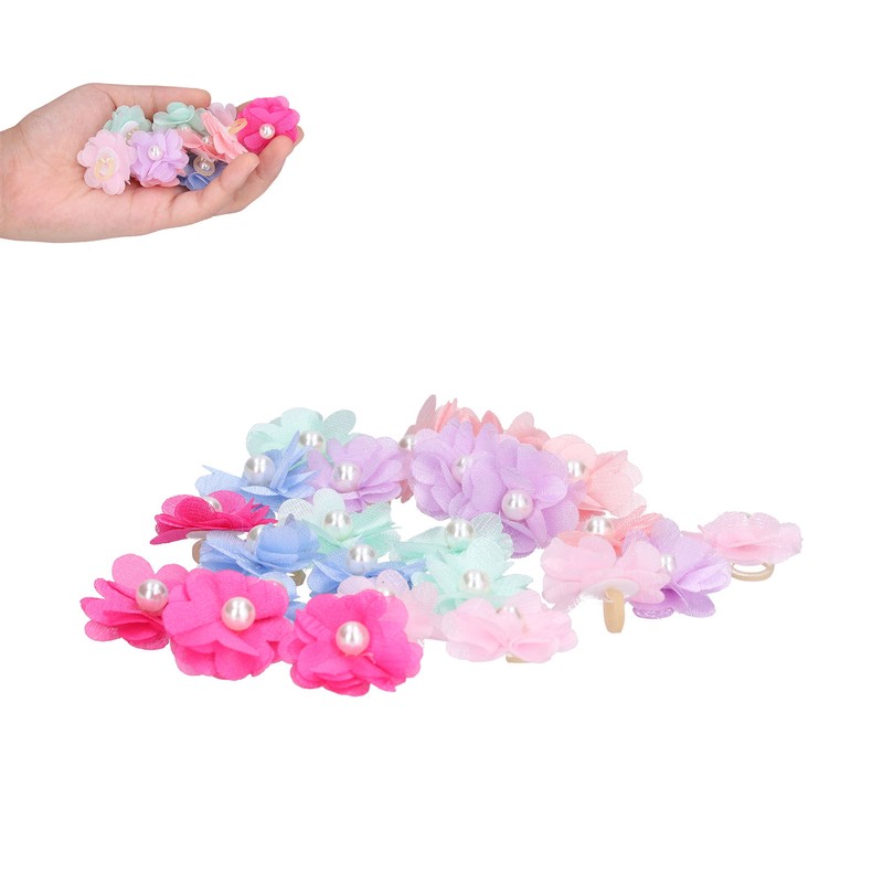 Pet Dog Flower Rubber Band Small Dog Top Knot Small
