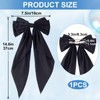 CustomyLife 2pcs Black Lace Hair Bow Clips, Cute Coquette Snap