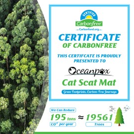 OCEANPAX 6.5ft Scat Mat for Cats with Spikes, Prickle Strips Network Digging Stopper Outdoor Spike Deterrent Mat, 78 inch x 11 inch