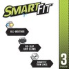 SMART FIT 79930 3-Piece Black Rubber Truck Floor Mat Set