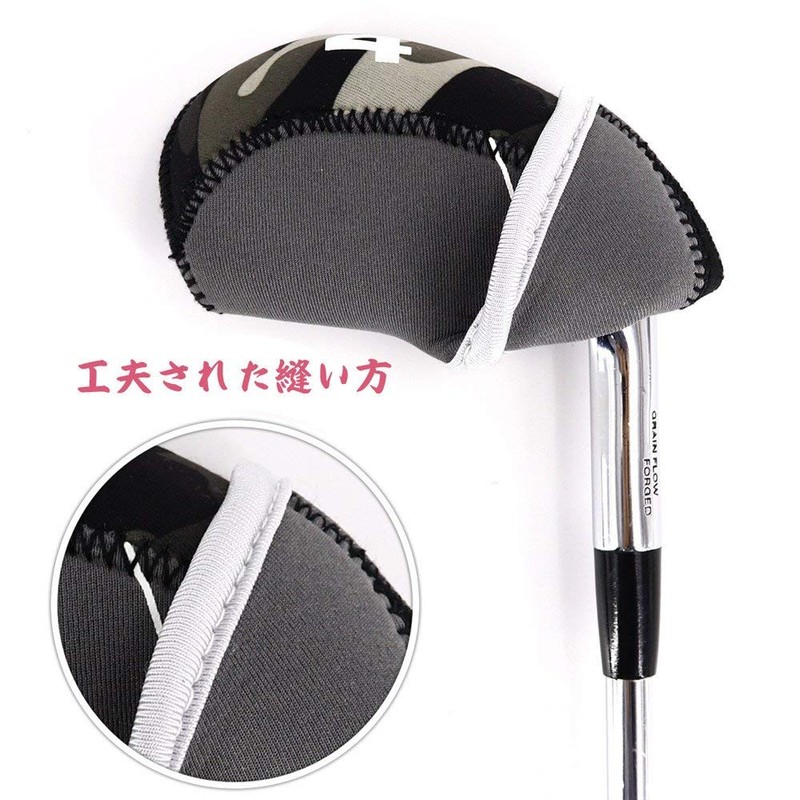 CRAFTSMAN (クラフトマン) Golf Iron Cover Headcover 11-Piece Set (3-9, PW,