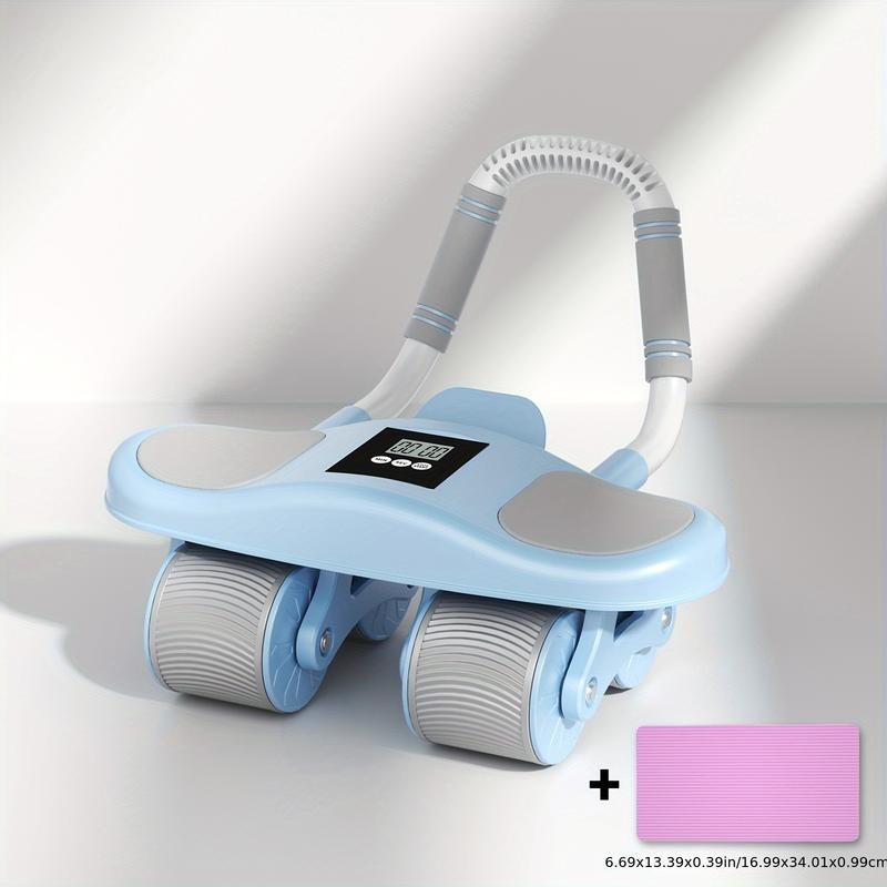 Automatic Rebound Ab Roller Wheel with Elbow Support - PVC,