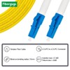 Fibergaga-15M(50ft) OS2 LC to LC Fiber Patch Cable Single Mode,