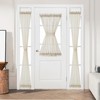 Treatmentex Sidelight French Door Curtains 72" Length Long Natural Side