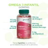 PRONAT Omega 3 Infantil, Suplemento Alimenticio, 120 Gomitas con 256