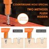 TMBMLPP 5pcs Quick Change 6.35mm Adjustable Hex Countersink Drill Bit