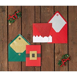 Create Christmas Plain, Blank Cards & Envelopes, A6,Textured Red & Green, Pack Of 50 240gsm, For Home, Wedding, Birthday, Christmas, Thank You, Art & Craft, Scrapbooking Supplies, Baby Shower, Card Making