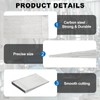 PATIKIL 2 Pcs Metal Wedge, 4.8x3.2x0.5 Inch Carbon Steel Wedge