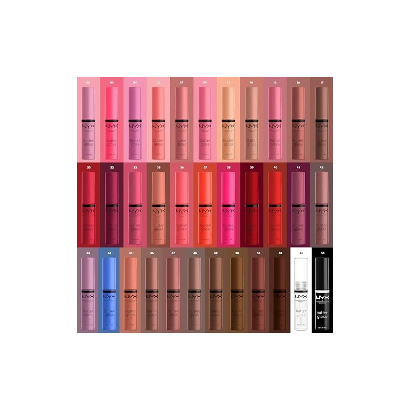 NYX PROFESSIONAL MAKEUP - Butter Gloss, pralin, 0.27 onzas