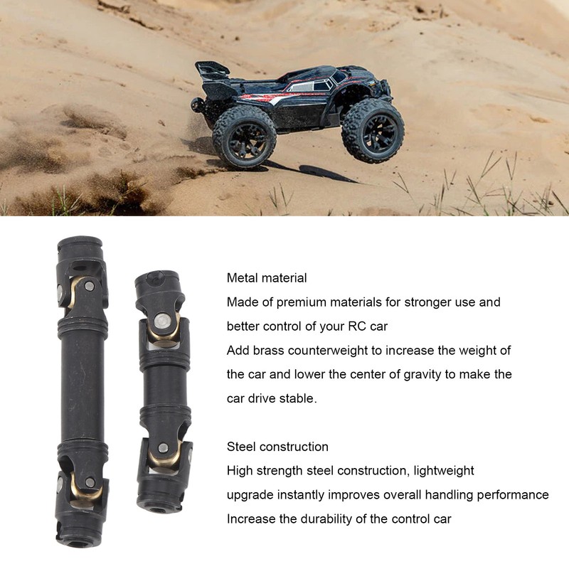 RC Drive Shaft Replacement Adjustable Universal Metal Front and Rear